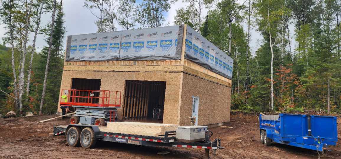 Residential foundation footings and framing